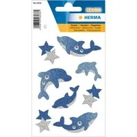 HERMA Sticker Herma Sticker MAGIC Tiere Delphine glittery 1 Bl