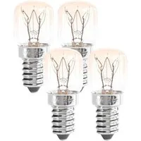 greate. Spezialleuchtmittel 4x E14 Backofenlampe 25W 300 Grad hitzebeständig - Backofen Glühbirne, 4 St.