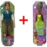 Disney Stehpuppe 2er-Set Disney Prinzessin Puppe HLV98 Flynn Rider Rapunzel und HLW04 T