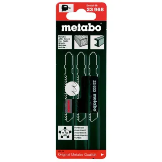 Metabo Stichsägeblattsortiment 1, Holz+Metall, HCS / HSS - 3 teiliges Set - 623968000