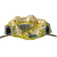 NOCH Modelleisenbahn-Tunnel Ecktunnel, gebogener 1-gleisiger Tunnel, 41 x 37 c