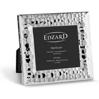 EDZARD Bilderrahmen Gubbio, für 10x10 cm Foto - edel versilberter Fotorahmen