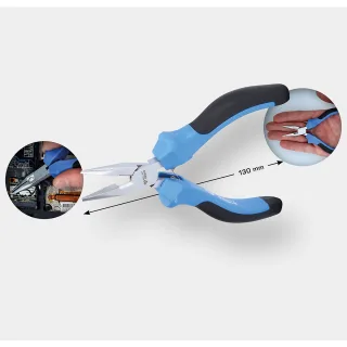 Brilliant Tools Feinmechanik-Flachrundzange - BT067603