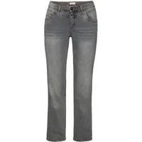 Sheego Bequeme Jeans Stretch-Jeans »Die Gerade« mit Used-Effekten