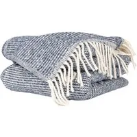 Plaid Emma Kuscheldecke Tagesdecke hochwertige Reisedecke Wohndecke, ANRO, Wendedecke kuschelig-weich 130x160cm Blau