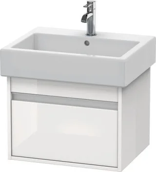Duravit Ketho Waschtischunterbau wandhängend Weiß Hochglanz 550x440x410 mm - KT668602222 KT668602222