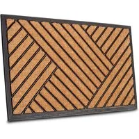 HANSE Home Fußmatte Mix Mats Gummi Kokos Crossings, Türmatte, rechteckig, Höhe: 20 mm, Strapazierfähig, pflegeleicht, robust, wetterfest, UV-beständig
