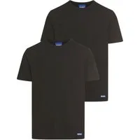 HUGO T-Shirt BLUE Naolo (Packung, 2-tlg) mit Markenlabel am Saum