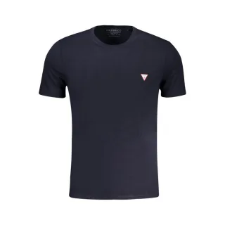 Guess Jeans Blaues Bio-Baumwoll-Herren-T-Shirt