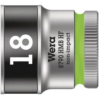 Wera 8790 HMB HF Zyklop-Steckschlüsseleinsatz mit 3/8"-Antrieb mit Haltefunktion Leuchtgrün - 05003752001
