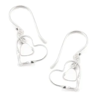 Herz Ohrh?nger Ohrringe aus 925 Silber