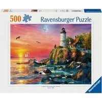 Ravensburger Puzzle Leuchtturm am Abend, 500 Puzzleteile, Made in Germany