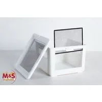 ReptiZoo Terrarium Kunststoffterrarium / Kleintierkäfig / Transportbox -small- 31x31x321c