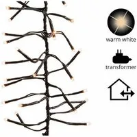 Kaemingk LED-Lichterkette Lumineo Cluster Lichterkette klassisch warm Outdoor schwarz, 2040-flammig