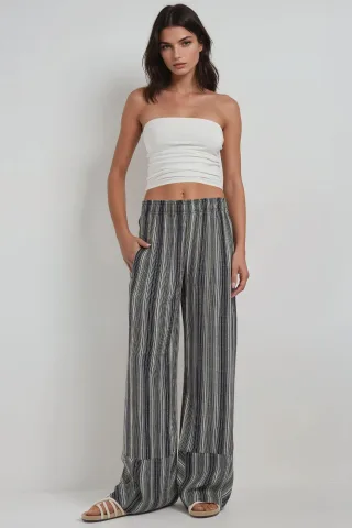 Weite bedruckte Relax-Hose
