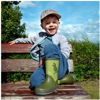 MAXIMO Gummistiefel (2-tlg) Dino-Motiv, gefüttert, reflektierend