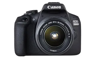 Canon EOS 2000D [24.1MP Live View 3"] schwarz inkl. EF-S 18-55mm 1:35-56 IS II Objektiv
