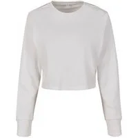 Build Your Brand Sweatshirt Daman Sweat Terry Cropped Crew, bauchfreies Shirt