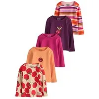 Next Langarmshirt 5er-Pack gerippte Langarmoberteile (5-tlg)