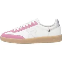 Rieker San Diego (Glattleder) weiss/rosa Damen Sneaker