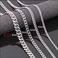 KARMA Panzerkette Edelstahlkette Herrenkette Damenkette silber Halskette Herren (1-tlg., wasserfest - antiallergisch), Herrenschmuck Damenschmuck Silberkette Gliederkette