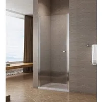 AQUABATOS Dusch-Drehtür Duschtüren Glas für Nischen Nischentür Drehtür Glastür für Dusche, 90x197 cm, 6 mm Einscheibensicherheitsglas, mit Nano Beschichtung, beidseitig montierbar,Heb-/Senk-Technik