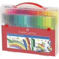 Faber-Castell Malstift Faber Castell Filzstift Connector Koffer 80-teilig