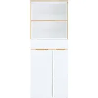 Innostyle Aktenschrank Memphis Aktenschrank, 75x197x38cm (B/H/T) (1-St) 2 türig, 1 Schubkasten, Soft-Close, ABS-Kantenschutz