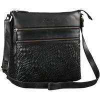 Benthill Umhängetasche Damen Echt Leder Schultertasche Frauen Handtasche Vintage Shopper Bag, Schultergurt / Umhängegurt Reißverschlussfach