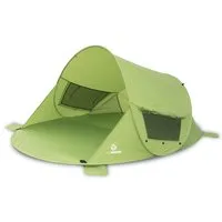 outdoorer Strandmuschel Zack Premium grün, UV 80, mit Fenstern, Pop-up