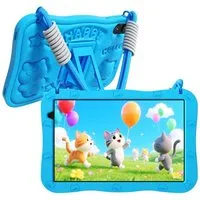PRITOM 10 Zoll Android 15 Kinder Tablet mit Elternkontrolle,1280x800 HD IPS Tablet (10-Zoll-Kindertablet", Android-Betriebssystem, (WiFi 6,Vorinstallierte Lernapps,stoßfest,6000 mAh)