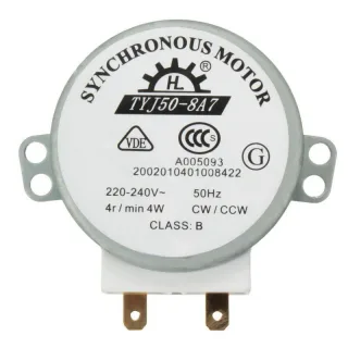 Microwave Oven Synchronous Turntable Motor AC220-240V 7MM Shaft Diameter Universal Replacement Compatible with Haier Mid