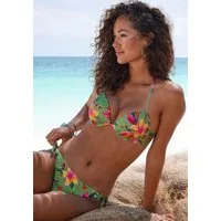LASCANA Push-Up-Bikini-Top Malia, mit tropischem Print