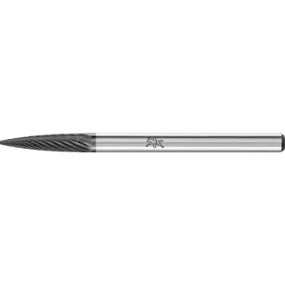 PFERD TOOLS Hartmetall Hochleistungsfrässtift Spitzbogen SPG Ø 03x13mm Schaft-Ø 3mm Z3P HICOAT beschichtet universal mittel kreuzverzahnt - 21222685