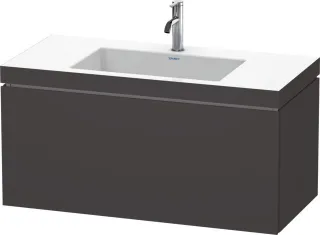 Duravit L-Cube c-bonded Set wandhängend Graphit Supermatt 1000x480x500 mm - LC6918O8080 LC6918O8080