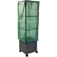 HTI-Living Gewächshaus mit Rollen 30x30x106 cm, Stück, 1 Gewächshaus, Frühbeet Pflanzkasten