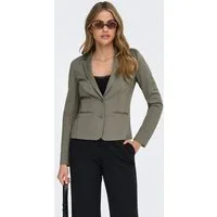 ONLY Jerseyblazer ONLPOPTRASH – 2-Knopf Blazer mit taillierter Silhouette regular fit, Milano Rib, Materialmix, Reverskragen, unifarben