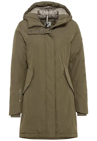 camel active - teXXXactive® Funktionsmantel aus recyceltem Polyester dark khaki - Gr. - 34