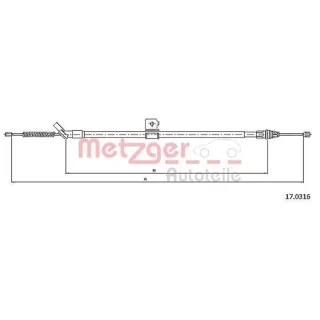 Metzger Handbremsseil hinten links Nissan Juke