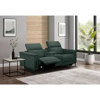 OTTO home 2-Sitzer LUND, Struktur, Kinosofa, Relaxfunktion, TV-Sessel, man./elektrisch, Kopfteilverstellung, Getränkefachhalter, Staufach, wahlweise USB A/C