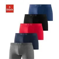 H.I.S Boxer Boxershorts für Herren (Packung, 5-St) Logo Webbund mit 3D Effekt