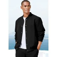 John Devin Blouson mit Rippkragen Übergangsjacke mit Innentasche, aus leicht dehnbarer Webqualität