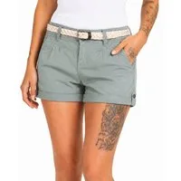SUBLEVEL Shorts Damen Bermudas kurze Hose Baumwolle Hotpants Chino Sommer Hose Leichte Bermuda mit Stretchkomfort, Hotpant und Flechtgürtel