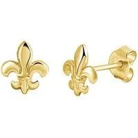 Firetti Paar Ohrstecker Schmuck Geschenk Gold 333 Ohrschmuck Fleur de Lys