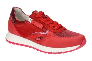 Gabor 62.488.68 FLORENZ Damenschuhe Halbschuhe Sneaker rot-pink-schwarz