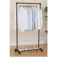 HTI-Living Garderobenständer Garderobe mit 4 Rollen Lena, (Stück, 1 St., 1 Kleiderständer, ohne Dekoration), Kleiderständer Schuhablage