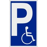 Hermann Schütz Hinweisschild Behindertenparkplatz 150 x 250 mm Kunststoff, (1 St)