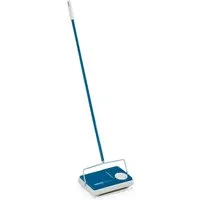 Leifheit Teppichkehrer Teppichkehrer Regulus Türkis, (2-tlg), Kehrbreite 22 cm, drei Kehrbürsten, ohne Strom und Kabel