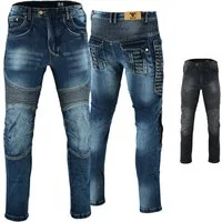 BULLDT Motorradhose JEANS-013 (mit 4 Protektoren) Herren Bikerjeans Motorradjeans Bikerhose Moped Quad Jeanshose