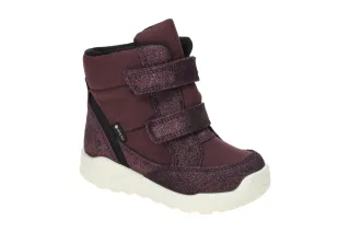 ECCO 76480160229 URBAN MINI Winterstiefel M?dchen Rot Glitzer wasserdicht